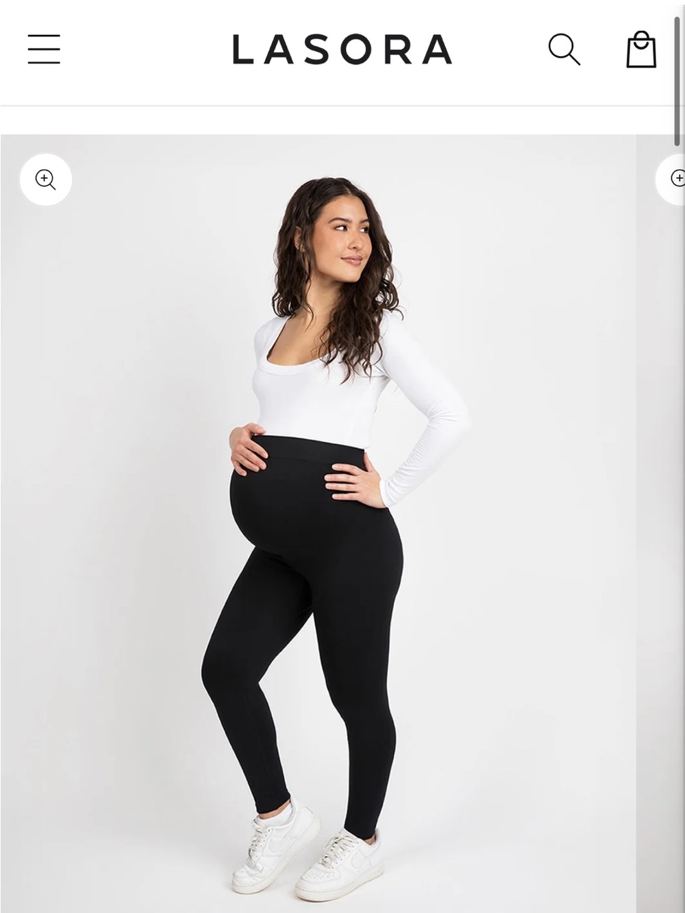 2 Pairs BNWT Lasora Maternity Black Leggings